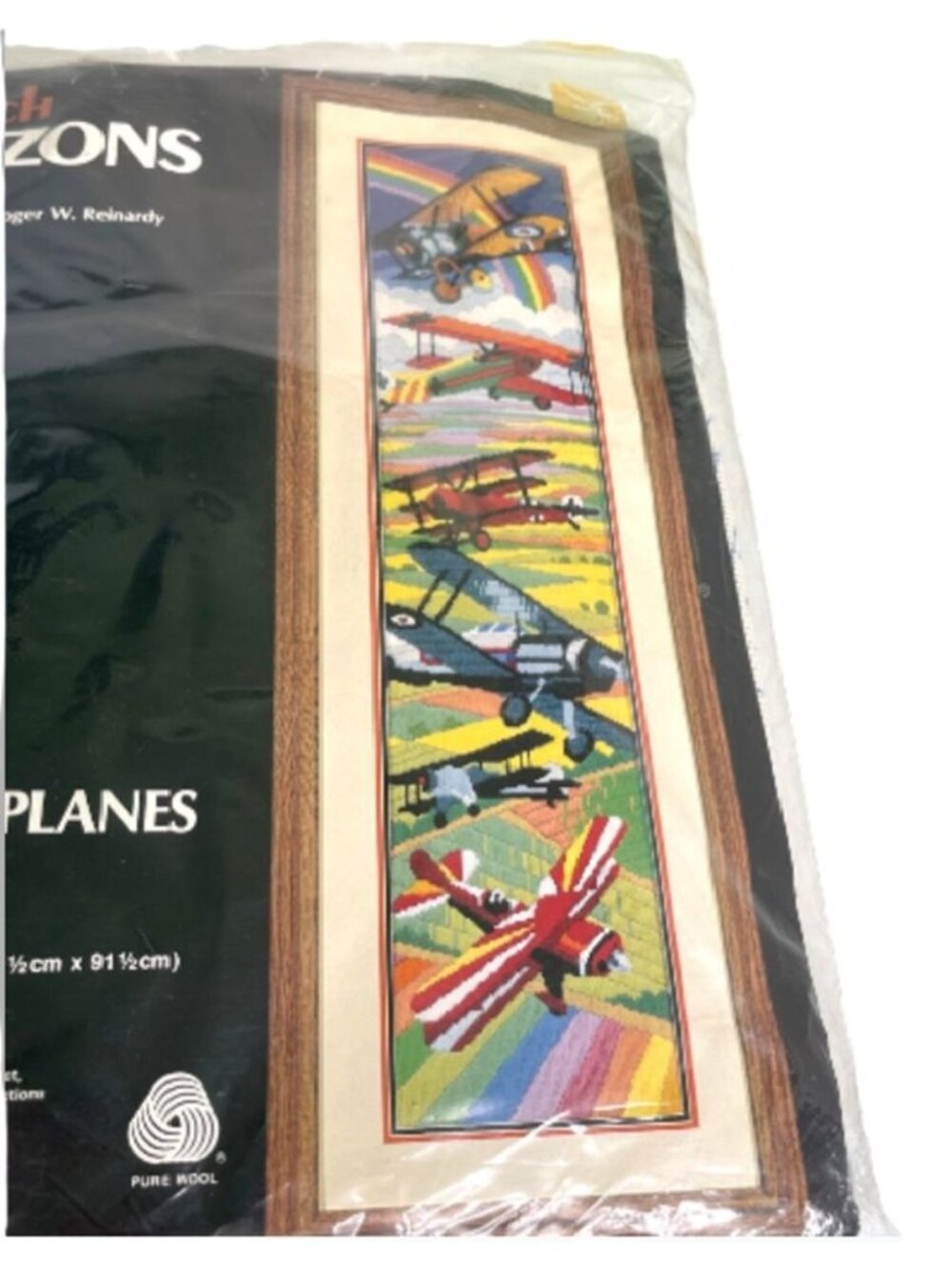 Monarch Horizons Longstitch Kit Antique Airplanes Roger W. Reinardy 1982 Wool